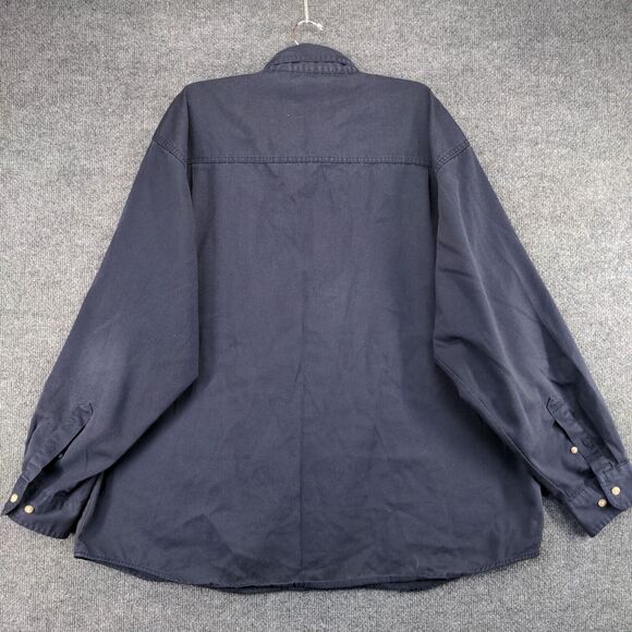 Subaru Men's Uniform Button Up Shirt Blue 2XL Long Sleeve Polycotton Blend - Picture 7 of 15